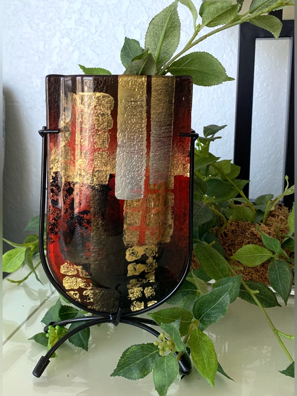 Vintage Handmade Glass Vase
